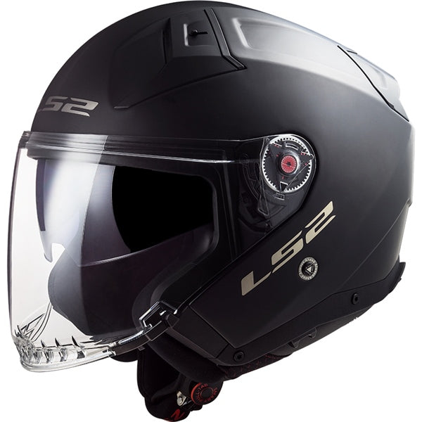 half face shield for ls2 of569 helmet LS2 Infinity II Open Helmet, Matte Black / 3XL