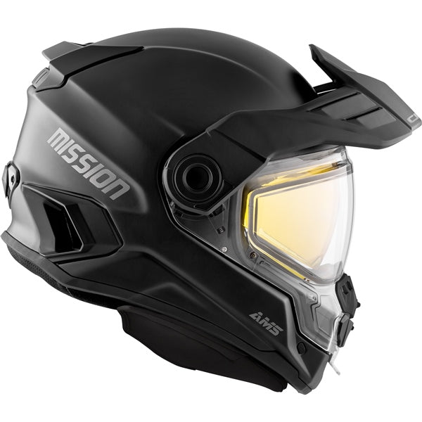 CKX Mission Carbon Free Face Snowmobile Helmet Matte Black / 3XL