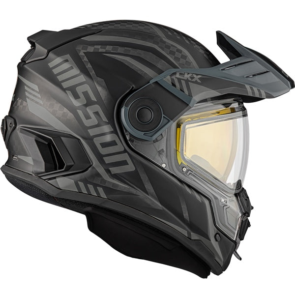 fullface helm carbon CKX Mission Code Helmet, Matte Olive / S / Electric
