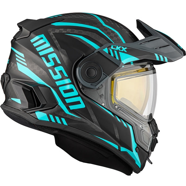 ckx motorcycle helmet CKX Mission Carbon Free Face Snowmobile Helmet Matte Carbon / 3XL