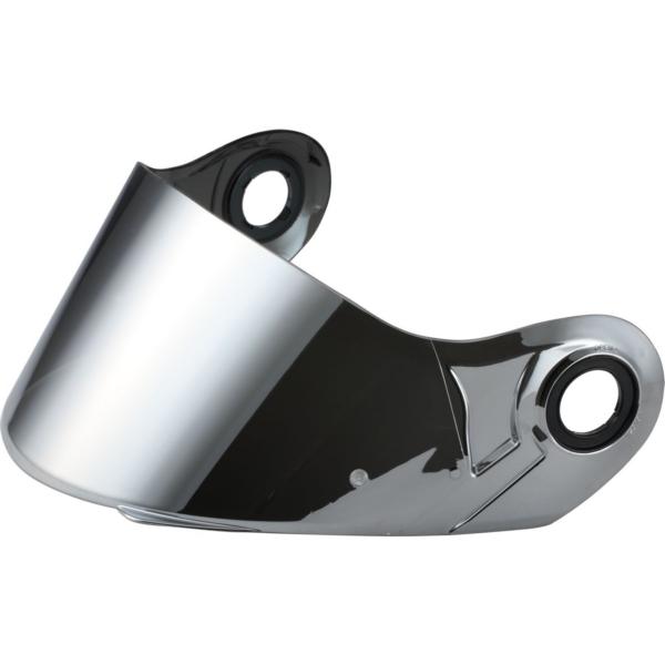 LS2 Helmets Ff325 Strobe Visor Solid Modular Motorcycle Helmet Lens LS2 Ff370 Ff386 Ff394 Replacement Helmet Shield (Chrome Silver)