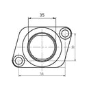 Kimpex-CARBURETOR FLANGE POL 07-100-25 