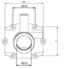 Kimpex-CARBURETOR FLANGE POL 3085248 