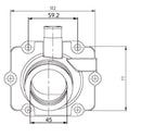Kimpex-CARBURETOR FLANGE POL 1253327 