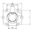 Kimpex-CARBURETOR FLANGE POL 1253259 