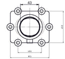 Kimpex-CARBURETOR FLANGE A/C 3005-142 