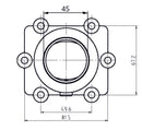 Kimpex-CARBURETOR FLANGE A/C 3005-415 