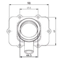 Kimpex-CARBURETOR FLANGE BRP 420-867-882 8779422252013