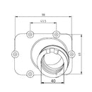 Kimpex-CARBURETOR FLANGE BRP 420-867-105 4779422252075
