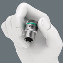 Wera Tools - Magnetic socket rail A 4 Zyklop socket set, 1/4" drive