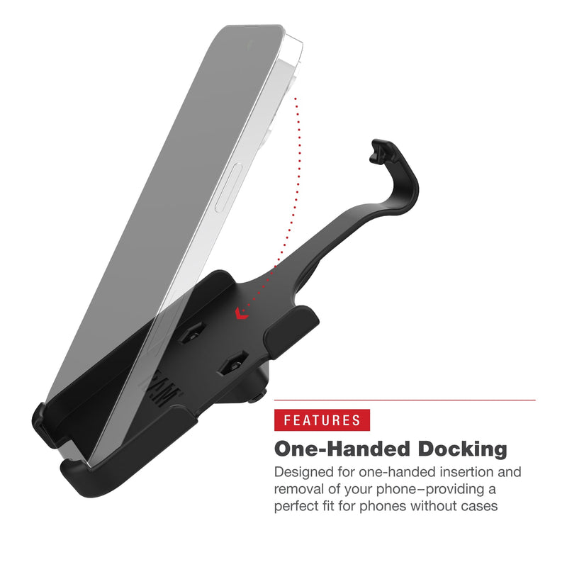 RamMount - RAM® Form-Fit Holder for Apple iPhone 13, 13 Pro, 14, 14 Pro & 15