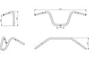 Wunderlich APE HANGER handlebar R 18-11800-000