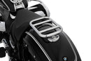 Solid luggage carrier for stylish and secure storage of bags or other luggage
