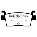 EBC - “R“ Long Life Sintered Brake Pad (FA739R)