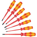 Wera Tools - 160 iSS/7 Screwdriver set Kraftform Plus Series 100. With reduced blade diameters and smaller handle diameters