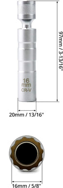 Magnetic Swivel Spark Plug Socket (14mm and 16mm)