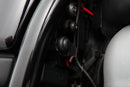 The rotating shaft of the cardan drive is effectively staged by the discreet lighting