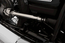 The rotating shaft of the cardan drive is effectively staged by the discreet lighting