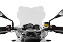 With a height of 460 mm, the windshield is the perfect compromise between maximum wind protection and minimum dimensions.