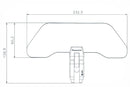 The transparent Wunderlich windshield extension for motorcycle and motorcycles, windshield extension protects against wind, airstream