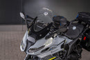 The transparent Wunderlich windshield extension for motorcycle and motorcycles, windshield extension protects against wind, airstream