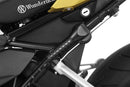 This folding lifting handle makes lifting the BMW bike onto the centre stand much easier, especially when the bike is fully loaded.