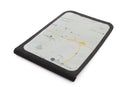 Universal, rainproof map holder for storing maps or documents, smartphones and navigation devices.