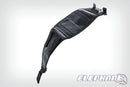 The mounting system is attached to the vehicle with minimal hand pressure and the tank bag can be quickly fastened to it. 