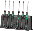 Wera Tools - 2067/6 TORX® BO Screwdriver set and rack for electronic applications