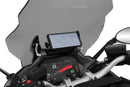 Compatible with almost all current attachment systems for ergonomic positioning of smartphones or navigation devices