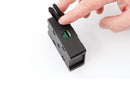 Our thoroughly practical USB charging box fits all BMWs with the factory-side BMW navigation preparation (Navigator V, VI)