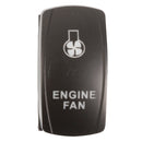 QuakeLed-SWITCH ROCKER 5 PINS ENGINE FAN BL QRS318 718193339554