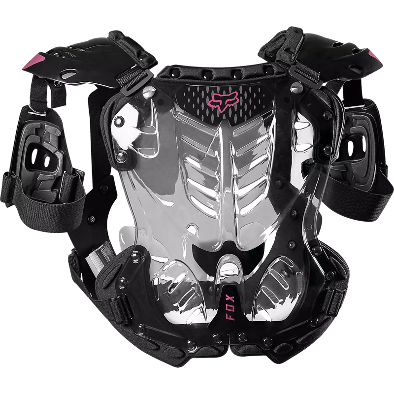 Fox Racing - Womens R3 Chest Guard-Black/Pink (24813-285)