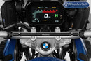 This high-quality black handlebar central support from Wunderlich made of aluminium is 300 mm long with a diameter of 12 mm.