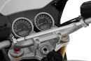 Silver-colored handlebar center strut for the BMW R 12 (+R nineT) made of aluminum