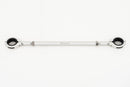 Silver-colored handlebar center strut for BMW made of aluminum