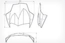 We have created a groundbreaking new design concept.The Flowjet simply replace the original windshield and remains the adjustable in height.