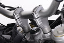 The 20 mm aluminium Wunderlich handlebar riser for F 650 | 700 | 800 GS provides better handling and a relaxed, upright position.