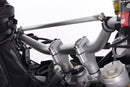 The 20 mm aluminium Wunderlich handlebar riser for F 650 | 700 | 800 GS provides better handling and a relaxed, upright position.