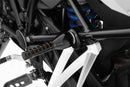 This foldable jack lever mounts on the left of the frame via a solid, fitted console