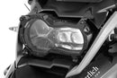 Foldable head light grille from Wunderlich provides effective protection for your bmw R 1200/1250 GS LC Adv. headlight protection.