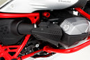 The cover of the fuel injection system protects the intake pipe area including the injector tube, line connections and throttle valve sensor