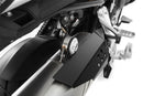 Covers the front of the rear silencer and thereby protects exposed areas against painful contact and burns.