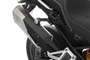 Covers the front of the rear silencer and thereby protects exposed areas against painful contact and burns.