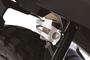 Protects the rear brake reservoir, which is otherwise vulnerable to deliberate damage and to being ripped off altogether.