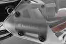 These hand guards offer maximum protection from cold, rain, or dirt.
