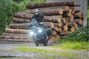 With a full 2 x 4000, so a total of 8000 lumen, they provide four times the luminous flux of conventional auxiliary headlights