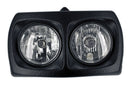 This double headlight for the R 850 | 1150 GS gives a clever transition from the square headlight coverto the deep-set round headlights.