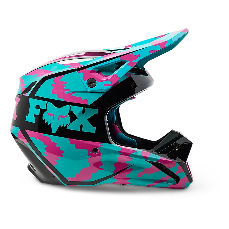 Fox Racing - V1 Nuklr Helmet Dot/Ece-Teal (29663-176)
