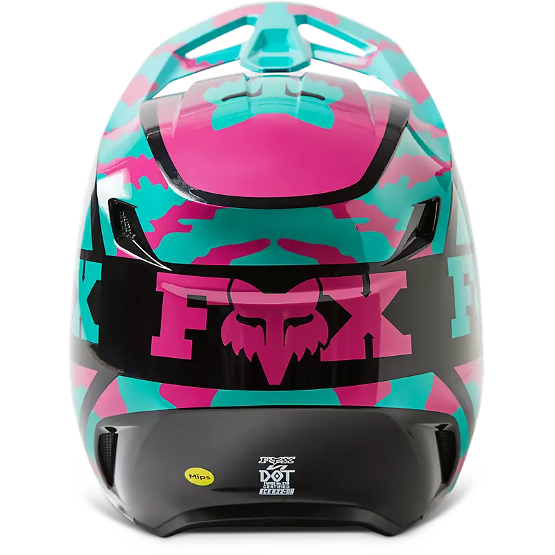 Fox Racing - V1 Nuklr Helmet Dot/Ece-Teal (29663-176)